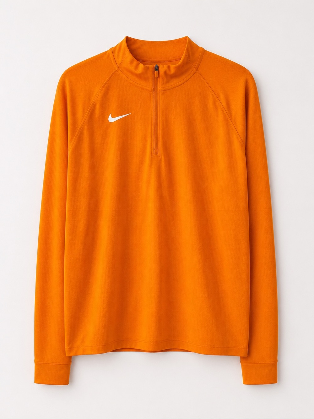 Nike Dri-FIT Orange Quarter-Zip Pullover — Size M 🍊